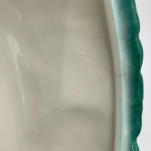 Vintage Mid Century 1950’s Majolica Salad Fruit Serving Bowl With 16 Oz Pitcher - Picture 6 of 16